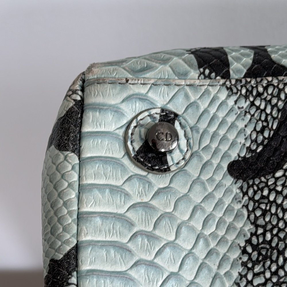 CHRISTIAN DIOR Python + Metal Shoulder Bag - Picture 7 of 12